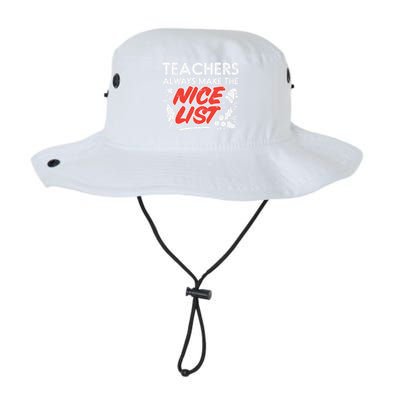 Teachers Always Make The Nice List Funny Christmas Xmas Gift Legacy Cool Fit Booney Bucket Hat