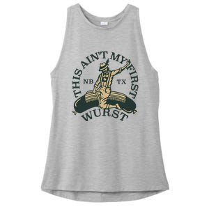 This AinT My First Wurst Ladies PosiCharge Tri-Blend Wicking Tank