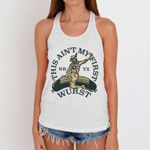 This AinT My First Wurst Women's Knotted Racerback Tank