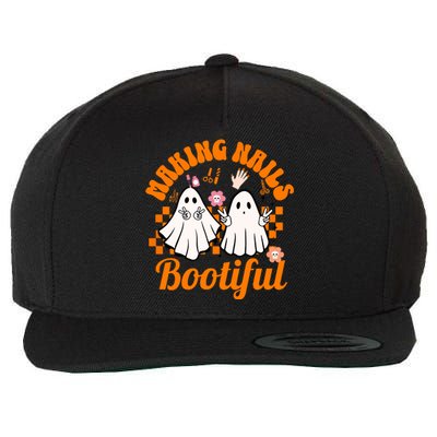 Technicians Artists Making Nails Bootiful Gift Halloween For Nail Wool Snapback Cap