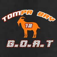 Tamp Bay Football GOAT Brady 18 7 Panel Mesh Trucker Snapback Hat