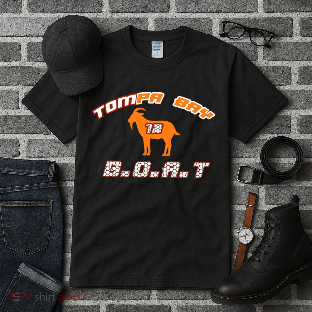 Tamp Bay Football GOAT Brady 18 Tall T-Shirt