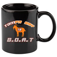 Tamp Bay Football GOAT Brady 18 11oz C Handle Ceramic Mug