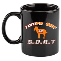 Tamp Bay Football GOAT Brady 18 11oz C Handle Ceramic Mug