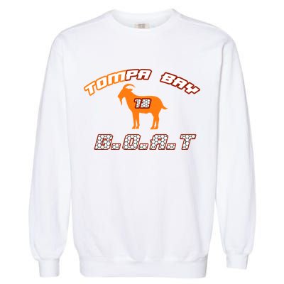 Tamp Bay Football GOAT Brady 18 Garment-Dyed Sweatshirt