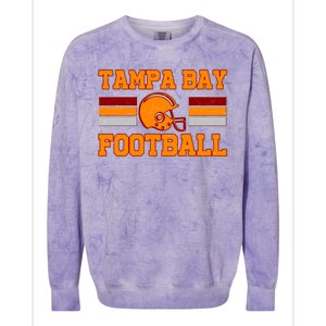 Tampa Bay Florida Football Fan Football Helmet Colorblast Crewneck Sweatshirt