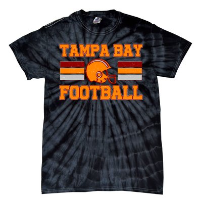 Tampa Bay Florida Football Fan Football Helmet Tie-Dye T-Shirt