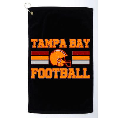 Tampa Bay Florida Football Fan Football Helmet Platinum Collection Golf Towel