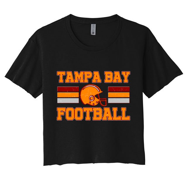 Tampa Bay Florida Football Fan Football Helmet Crop Top
