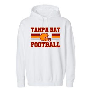 Tampa Bay Florida Football Fan Football Helmet Garment-Dyed Fleece Hoodie