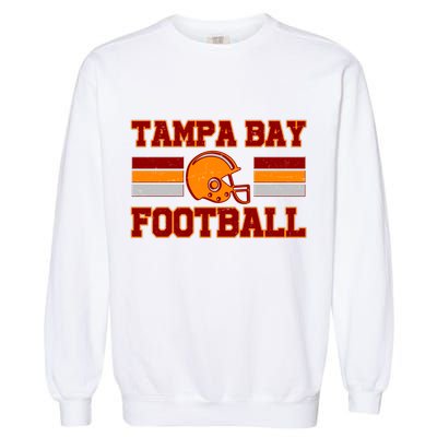 Tampa Bay Florida Football Fan Football Helmet Garment-Dyed Sweatshirt