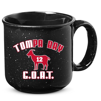 Tampa Bay Florida Football G.O.A.T. Goat Football 15oz Campfire Ceramic Mug