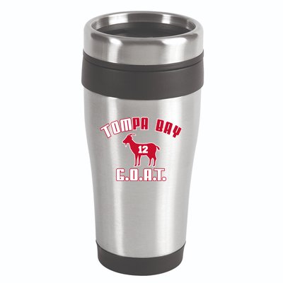 Tampa Bay Florida Football G.O.A.T. Goat Football 16oz Travel Tumbler