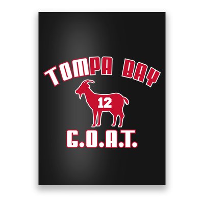 Tampa Bay Florida Football G.O.A.T. Goat Football Poster