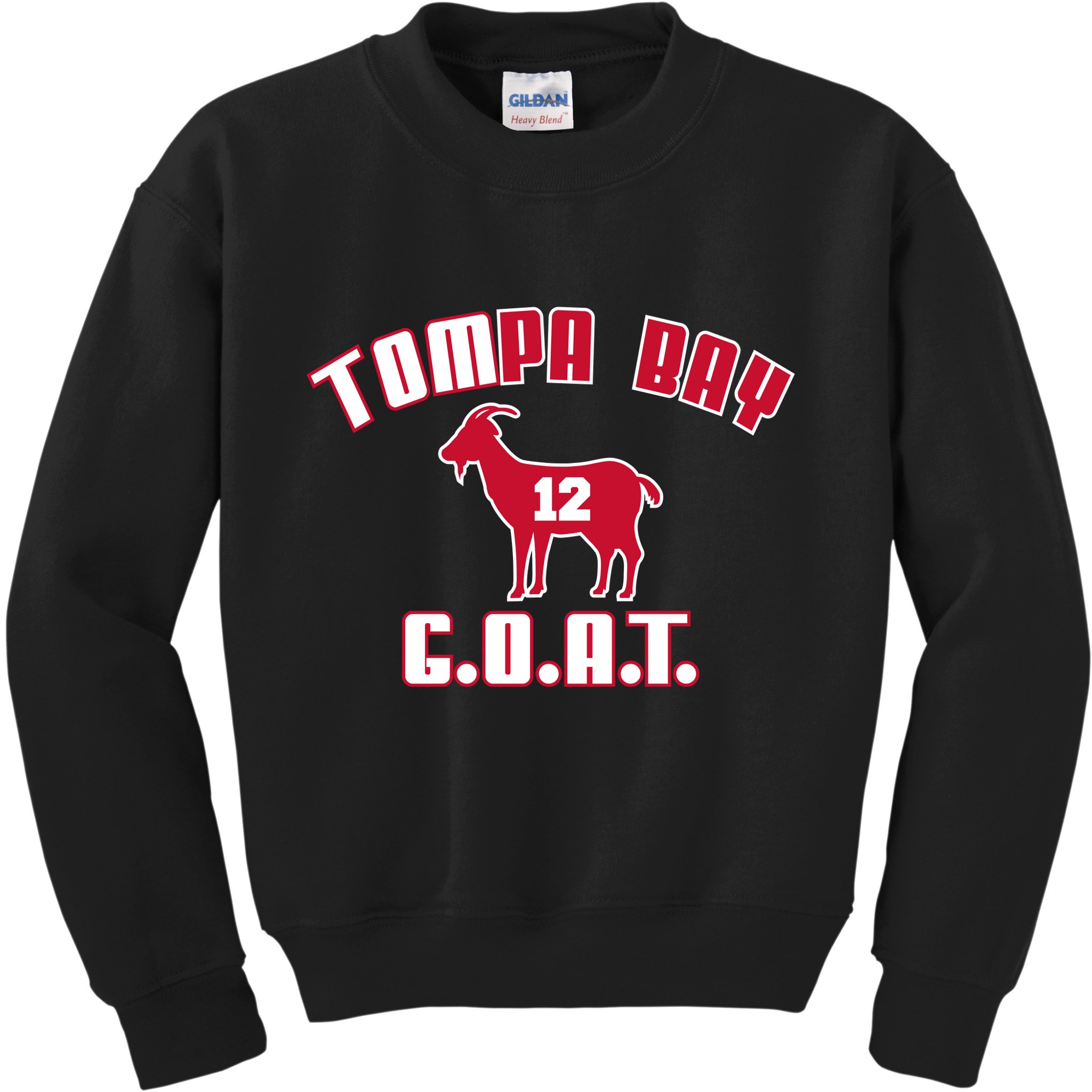 Tampa Bay Florida Football G.O.A.T. Goat Football Kids Sweatshirt