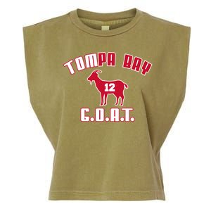 Tampa Bay Florida Football G.O.A.T. Goat Football Garment-Dyed Women's Muscle Tee