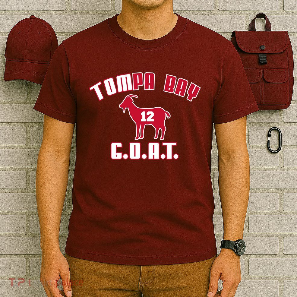 Tampa Bay Florida Football G.O.A.T. Goat Football T-Shirt