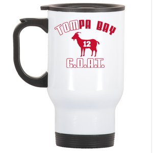 Tampa Bay Florida Football G.O.A.T. Goat Football Stainless Steel Travel Mug