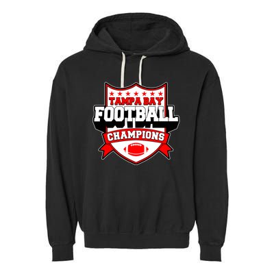 Tampa Bay Football Champions Sports Fan Garment-Dyed Fleece Hoodie