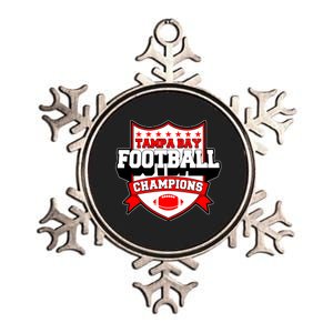 Tampa Bay Football Champions Sports Fan Metallic Star Ornament