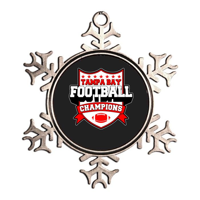 Tampa Bay Football Champions Sports Fan Metallic Star Ornament