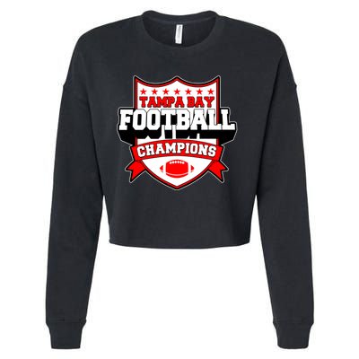 Tampa Bay Football Champions Sports Fan Cropped Pullover Crew