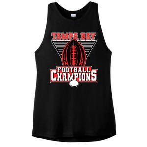 Tampa Bay Football Champions Sports Fans Ladies PosiCharge Tri-Blend Wicking Tank