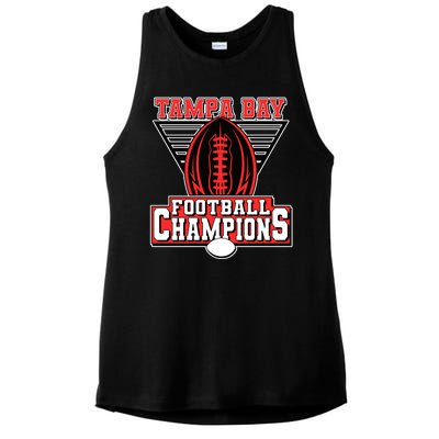 Tampa Bay Football Champions Sports Fans Ladies PosiCharge Tri-Blend Wicking Tank