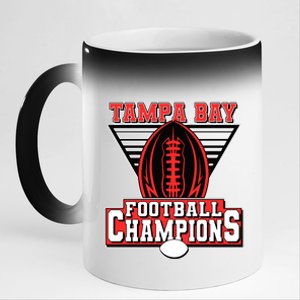 Tampa Bay Football Champions Sports Fans 11oz Black Color Changing Mug