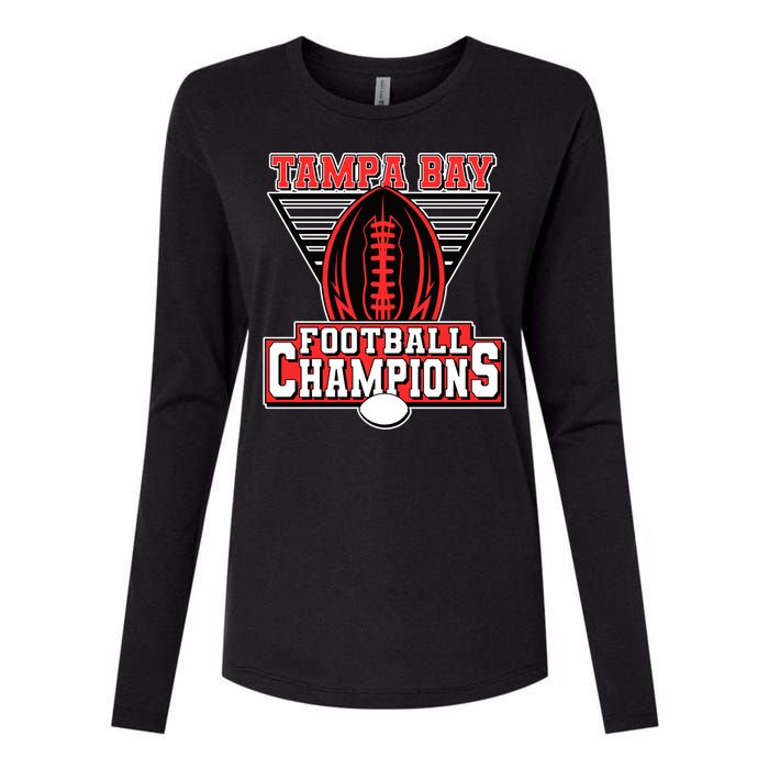 Tampa Bay Football Champions Sports Fans Womens Cotton Relaxed Long Sleeve T-Shirt