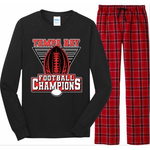 Tampa Bay Football Champions Sports Fans Long Sleeve Pajama Set