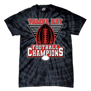 Tampa Bay Football Champions Sports Fans Tie-Dye T-Shirt