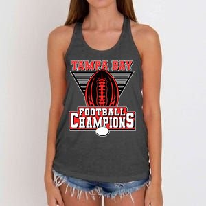 Tampa Bay Football Champions Sports Fans Women's Knotted Racerback Tank