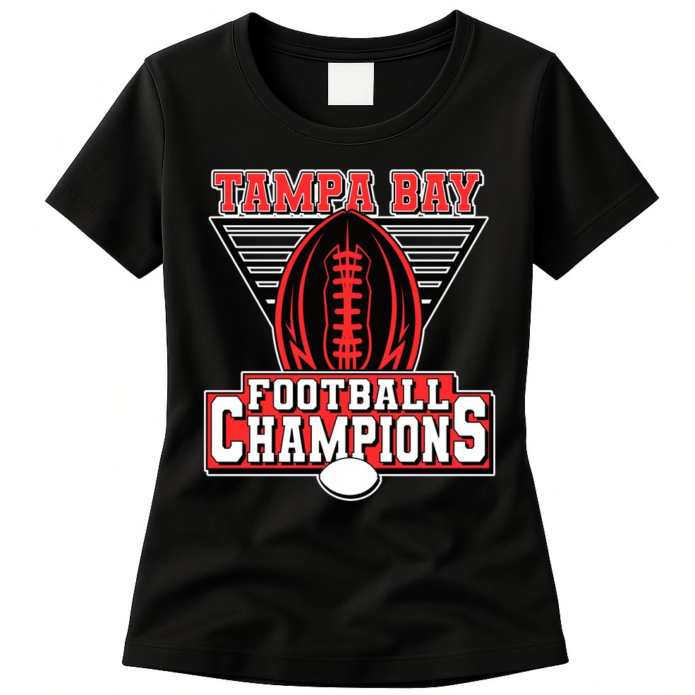 Tampa Bay Football Champions Sports Fans Womens T-Shirt