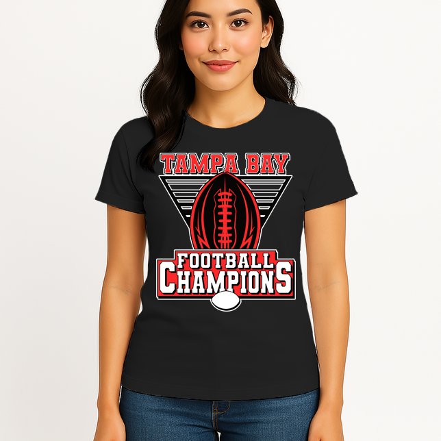 Tampa Bay Football Champions Sports Fans Womens T-Shirt