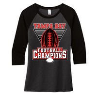 Tampa Bay Football Champions Sports Fans Women's Tri-Blend 3/4-Sleeve Raglan Shirt