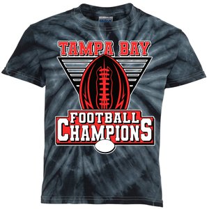 Tampa Bay Football Champions Sports Fans Kids Tie-Dye T-Shirt