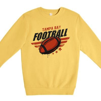 Tampa Bay Football Distress Premium Crewneck Sweatshirt