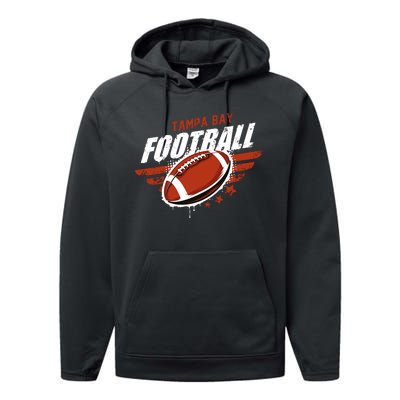 Tampa Bay Football Distress Performance Fleece Hoodie