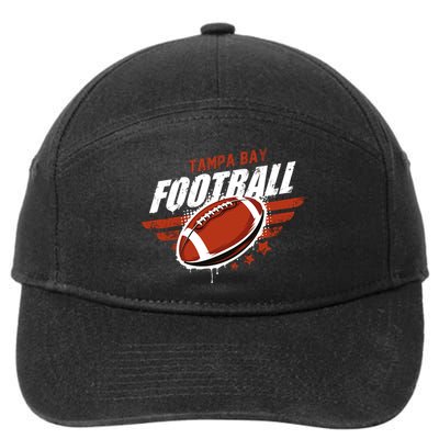 Tampa Bay Football Distress 7-Panel Snapback Hat