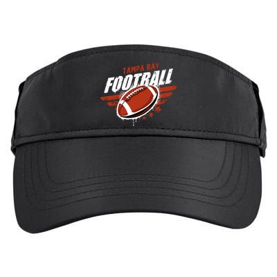 Tampa Bay Football Distress Adult Drive Performance Visor