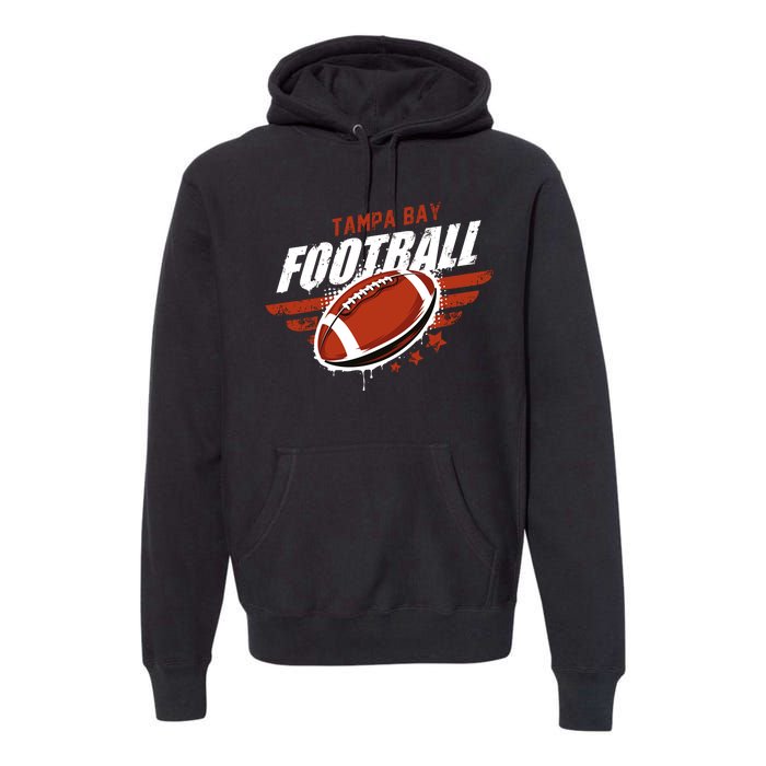 Tampa Bay Football Distress Premium Hoodie