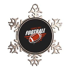 Tampa Bay Football Distress Metallic Star Ornament