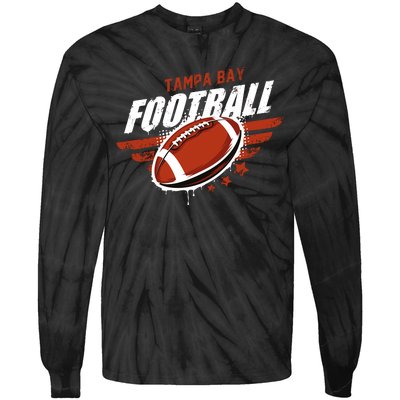 Tampa Bay Football Distress Tie-Dye Long Sleeve Shirt