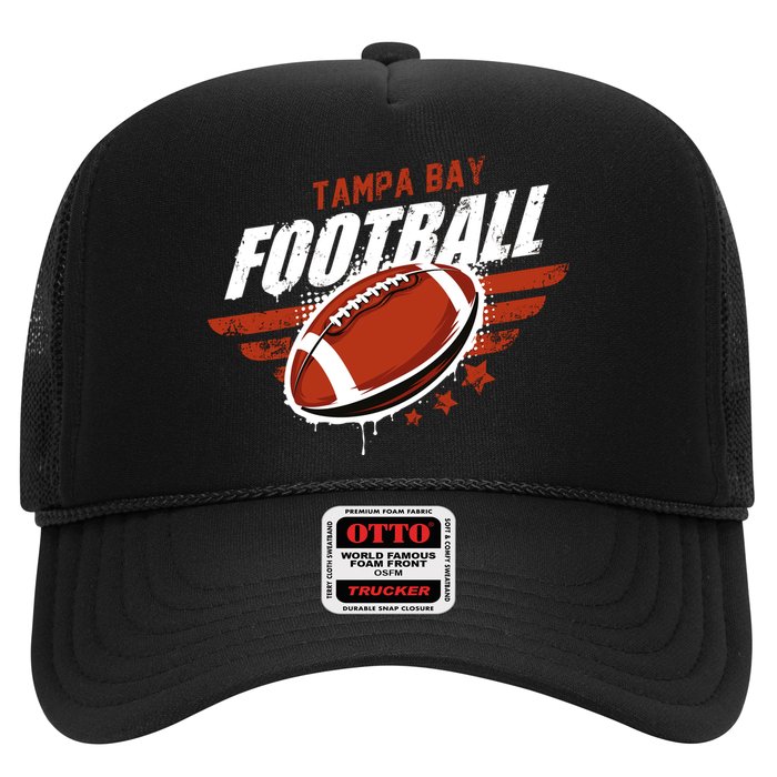 Tampa Bay Football Distress Trucker Hat