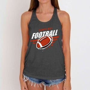 Tampa Bay Football Distress Women's Knotted Racerback Tank