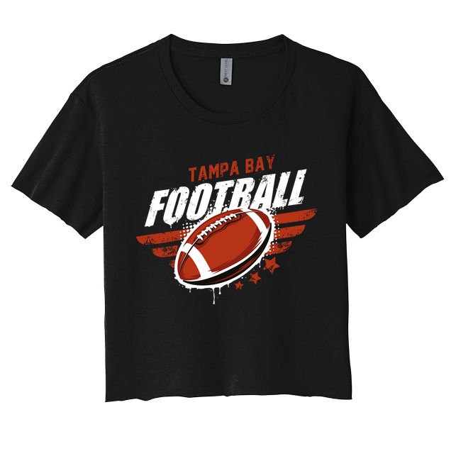 Tampa Bay Football Distress Crop Top