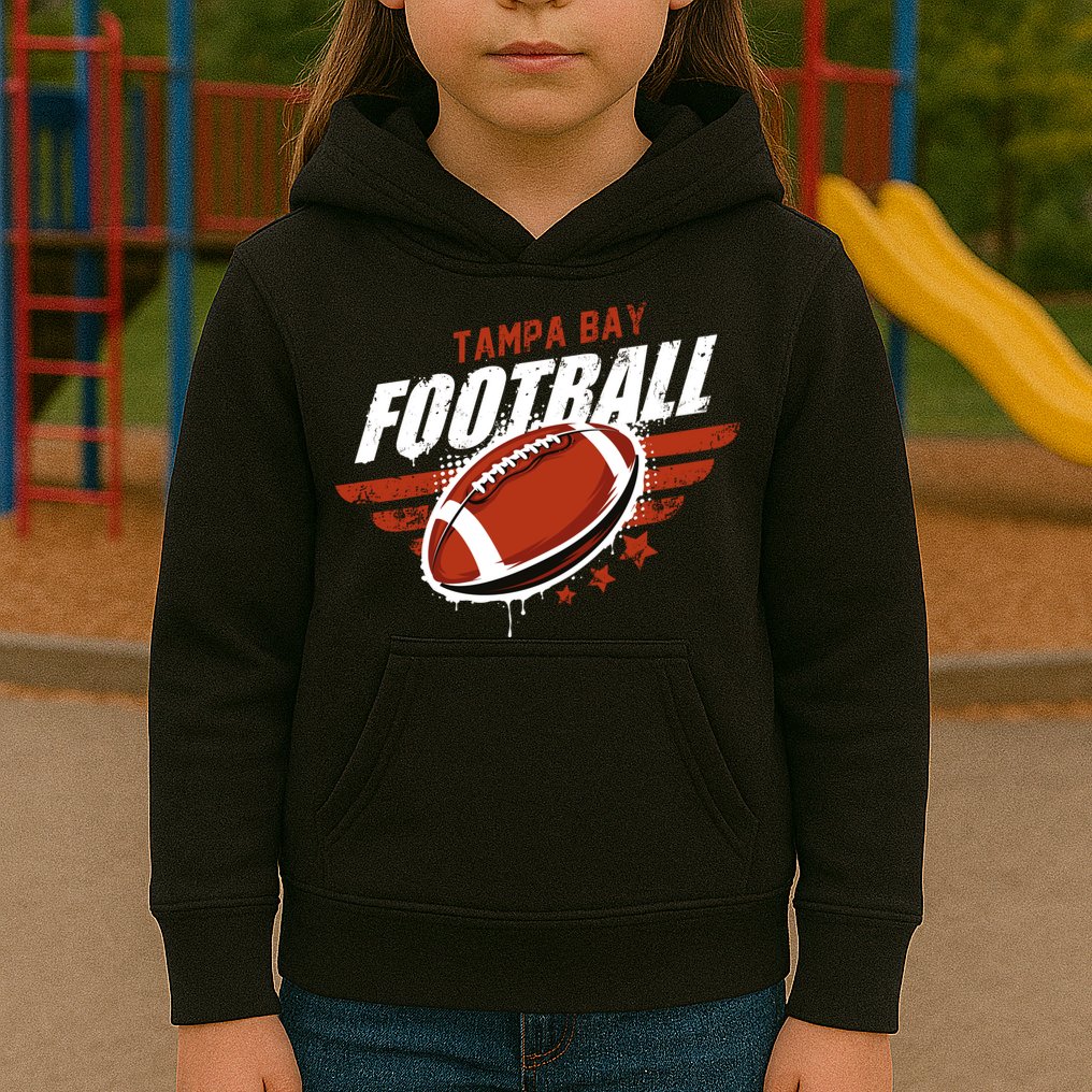 Tampa Bay Football Distress Kids Hoodie