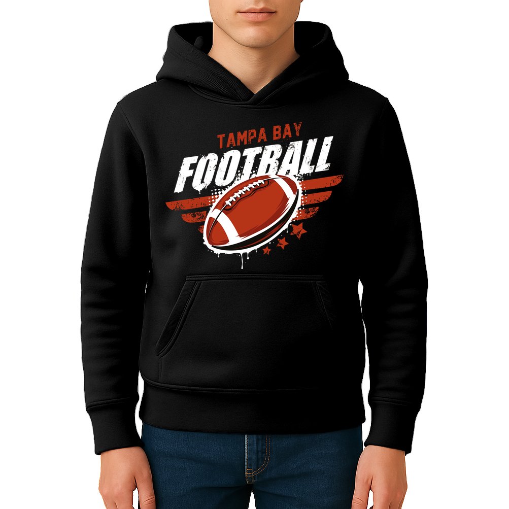 Tampa Bay Football Distress Kids Hoodie