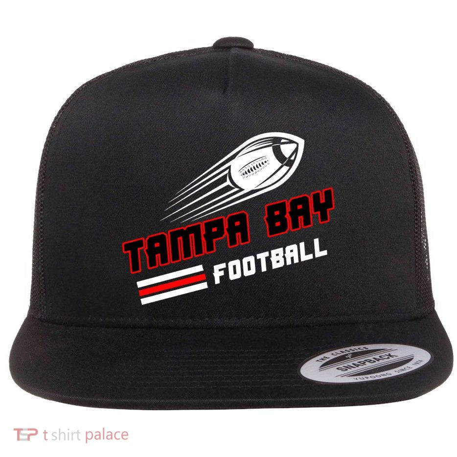 Tampa Bay Football Fan Flat Bill Trucker Hat